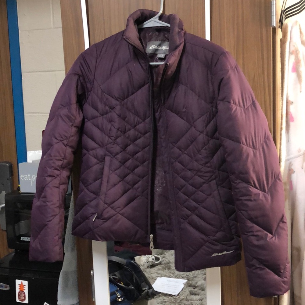 Eddie Bauer Plum purple down coat
